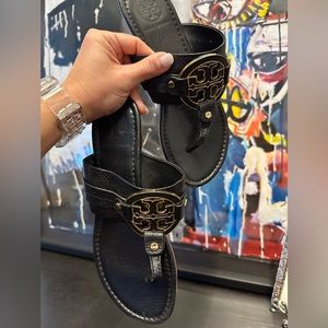 Tory Burch Miller Sandal Black sz 7.5